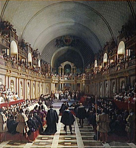 Les Etats Gnraux assembls par Louis XIII en 1614 au Louvre - Jean Alaux